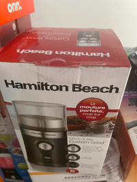Brand new unopened  hamilton beach coffee grinder !