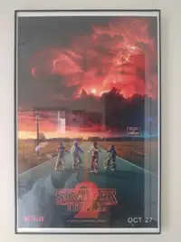 "Stranger Things" Framed Season 2 Poster