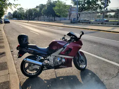 Low km great condition for the year. Excellent beginner bike and cheap to insure.
