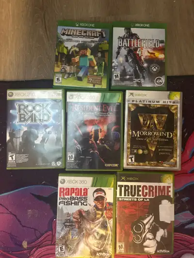 Pickup in Hammonds plains. Morrowind $15 Rock Band UNAVAILABLE True Crime $5 Pro bass fishing $5 Min...