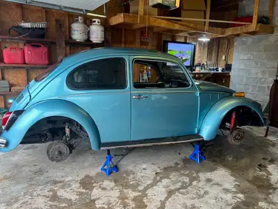 1969 Beetle, all seats and accessory's included, 4 tires and rims with full size spare, Engine runs,...