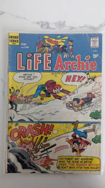 Life With Archie - comic - issue 130 - Feb 1973 Archie Comics F Please see my ads for other comics