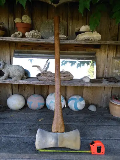 Vintage Double Bit Axe with 35 Inch Journeyman Handle, View more