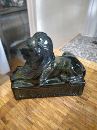 Vintage Avon green lion classic with box 
