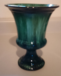 Vintage Blue Mountain Pottery Drip Glazed Pedestal Vase