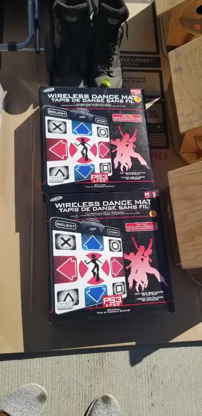 2 Wireless Dance Mats for PS2 and PS3, View more