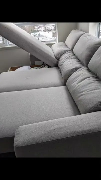 canape-lit sectionnel avec rangement sintra de structube in Chairs & Recliners in City of Montréal - Image 4