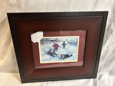 Framed Ski Print, View more