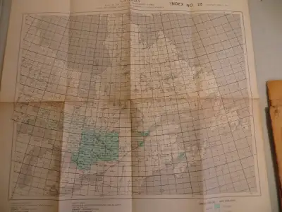 VINTAGE 1970 ONTARIO GOVT. TOPOGRAPHICAL MAP, View more