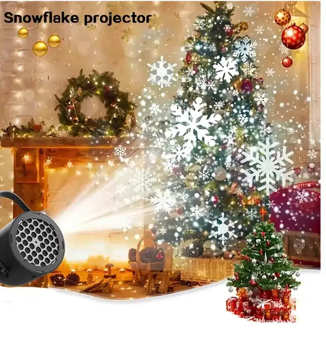 LED Snowflake Pattern Lamp553392503972833282