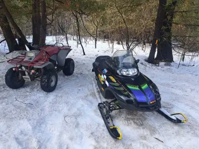 1990 Polaris trailboss 250 2x4, 2 stroke, 2 wheel drive, starts and drives, but needs tuneup.Comes w...