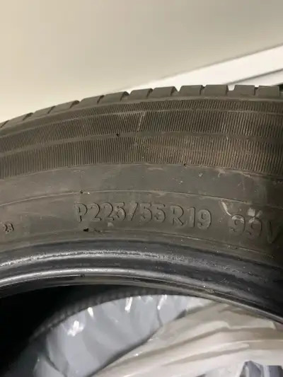 Selling four Toyo all season tires Size 225 55 19 Tires are in great shape asking 300.00 firm