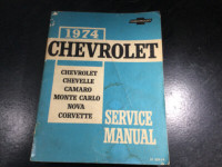 1974 Camaro Corvette Chevelle Malibu ElCamino Monte Carlo Manual