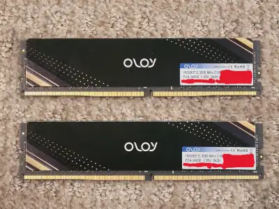 16GB (2x 8GB sticks) DDR4 3000 MHZ Desktop RAM CL16 1.35V, View more
