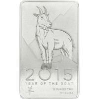 Bar en argent/silver 10 oz NTR year of the goat 2015