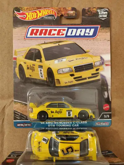 New Hot Wheels Premium Car Culture Race Day Agip 1994 AMG-Mercedes Benz C-Class DTM Touring Race 1/6...