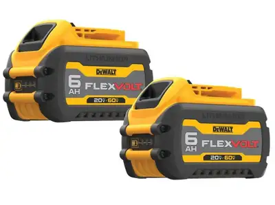 DEWALT 20V/60V MAX FLEXVOLT 6.0 AH Battery (2-Pack), View more