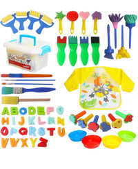 New 59pcs Kids Art & Craft Early Learning Painting Sponges Stamp