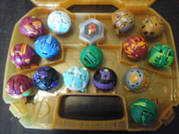 A Bakugan Collection- 16 Brawlers, Cards, Case and Board