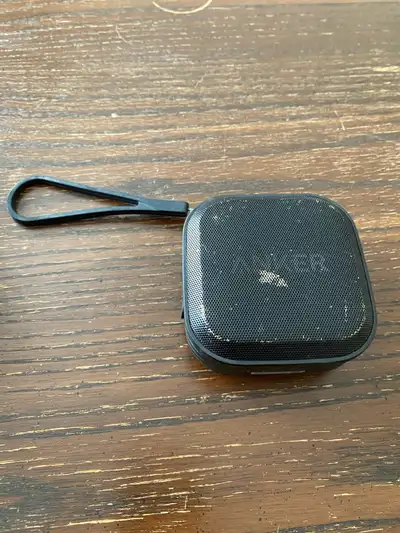Anker wireless Bluetooth speaker Great sound out of the little guy, and very good battery life. Weat...