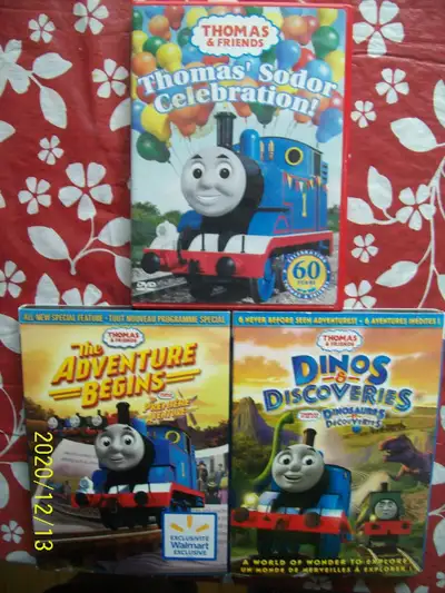 3 Thomas dvds, View more