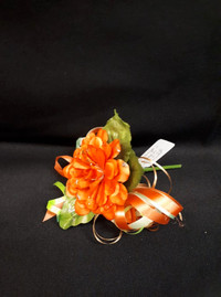 Orange and Green Artificial Flower