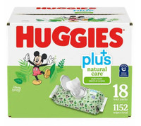 Huggies Natural Care Plus Wipes, 11-pack of 64 Brand New Sealed