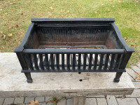 Vintage Cast Iron Fireplace Fire Grate Box $75 