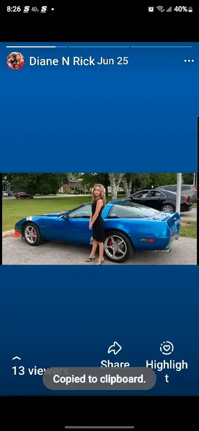 Check out this eye-catching 1991 Chevrolet Corvette, a true classic sports car! This beauty boasts a...