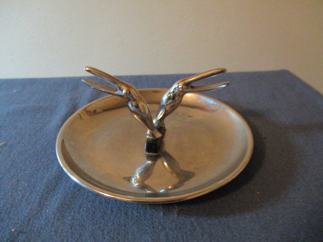 VINTAGE 1940/50S CHROME STORK ASHTRAY-ART DECO-HAMILTON, U.S.A. dans Art et objets de collection  à Laval/Rive Nord