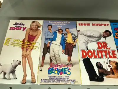 VHS Something to do about Mary, Weekend at Bernie's,Dr Dolittle, View more