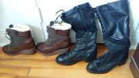 Lady's Genuine Leather Winter Boots