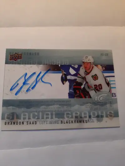 Brandon Saad 2014-15 Upper Deck Ice - Glacial Graphs #GG-SA, View more