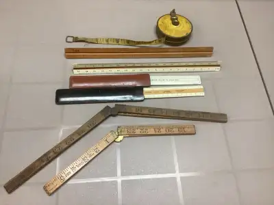 I'm offering a collection of used vintage measuring tools, perfect for collectors or those who appre...