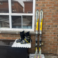 165 Volki ski with boots . After waxing 