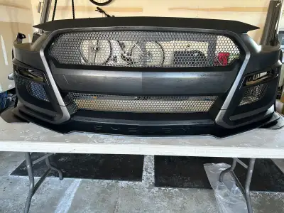 Shelby GT 500 style bumper. Had a wrap on it, no longer have car so no use. First $600 can have it.