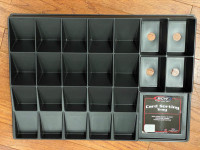 Collector card sorting tray