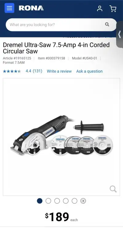 Dremel Ultra-Saw 7.5-Amp 4-in Corded Circular Saw, View more