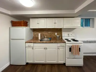 Bright & Renovated 1-Bedroom Basement Apartment