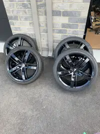 17 inch 5x100 mags powder-coated