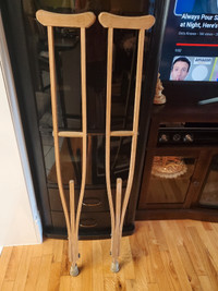 Wooden Crutches 