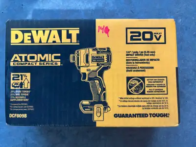 BNIB Dewalt Brushless Atomic Compact ¼ Hex Impact. Sells $250, View more
