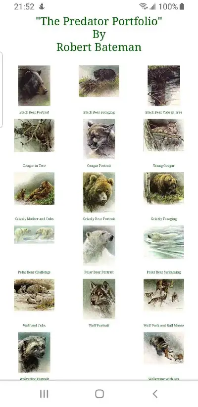 Robert Bateman   Predator Portfolio , View more