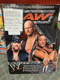 RAW WWE Program W/ AUTOS Big Show Val Venis RVD RARE Booth 276