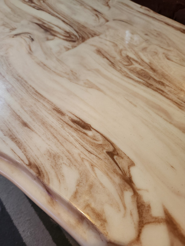Large Unique-Shaped Footed Marble Coffee Table in Coffee Tables in Kingston - Image 3