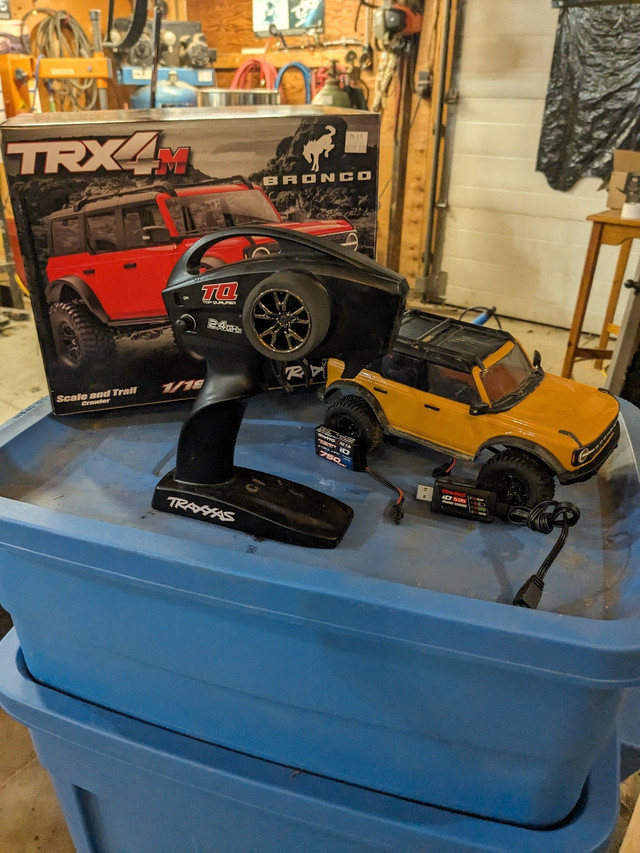 Traxxas orange Ford Bronco TRX 4M in Hobbies & Crafts in Leamington