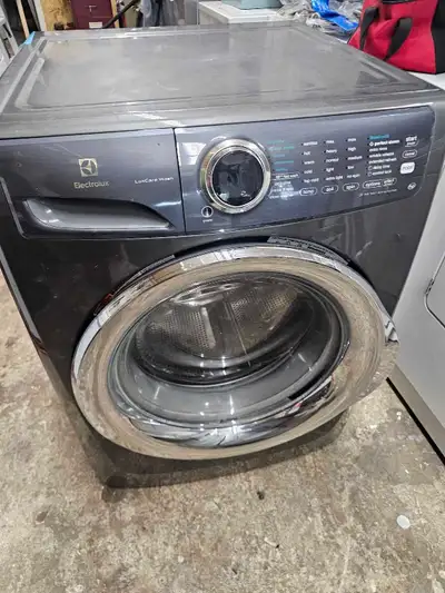 Washer and dryer stackable samsung dryer both come with warranty no, issues.Clean working condition...