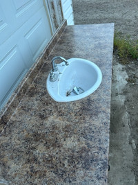 "Counter Top only " 73" with sink, tap