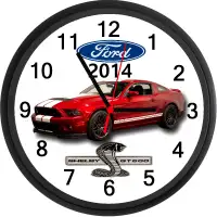 2014 Ford Mustang Shelby GT500 (Ruby Red) Custom Wall Clock New