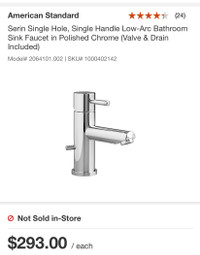 American standard faucet Serin-reduced